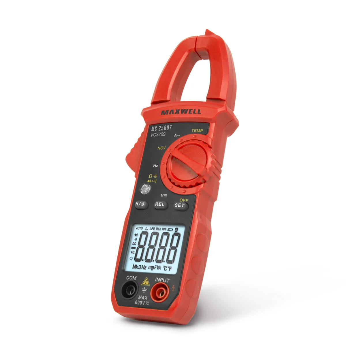 Cleste ampermetric digital 400A, 600V, frecventa, temperatura, capacitate, iluminare LED