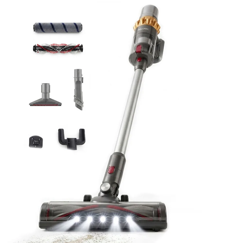 Aspirator vertical Rovotec ULTRA, 550W, 29.6V, 0.5l, autonomie 50 min, 2 perii, 3 moduri, suport perete