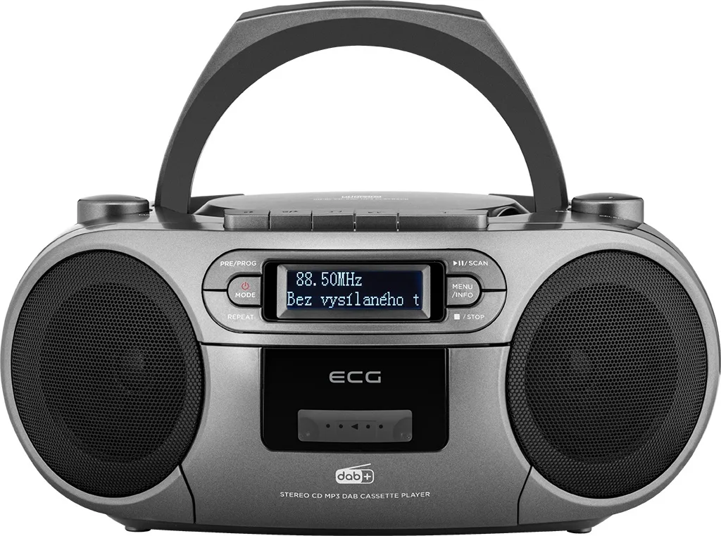 Sistem audio ECG CDR 990 DAB, 2 x 2 W RMS, Radio FM, USB, CD Player, Casetofon MP3, GRI - imagine 3