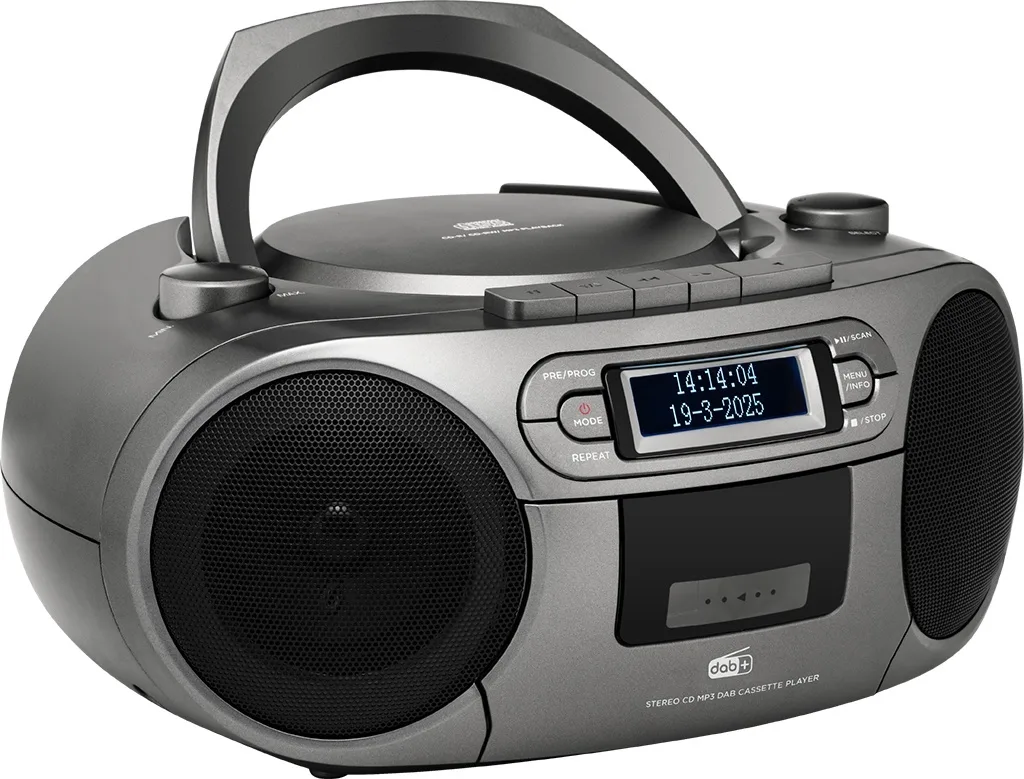 Sistem audio ECG CDR 990 DAB, 2 x 2 W RMS, Radio FM, USB, CD Player, Casetofon MP3, GRI - imagine 5