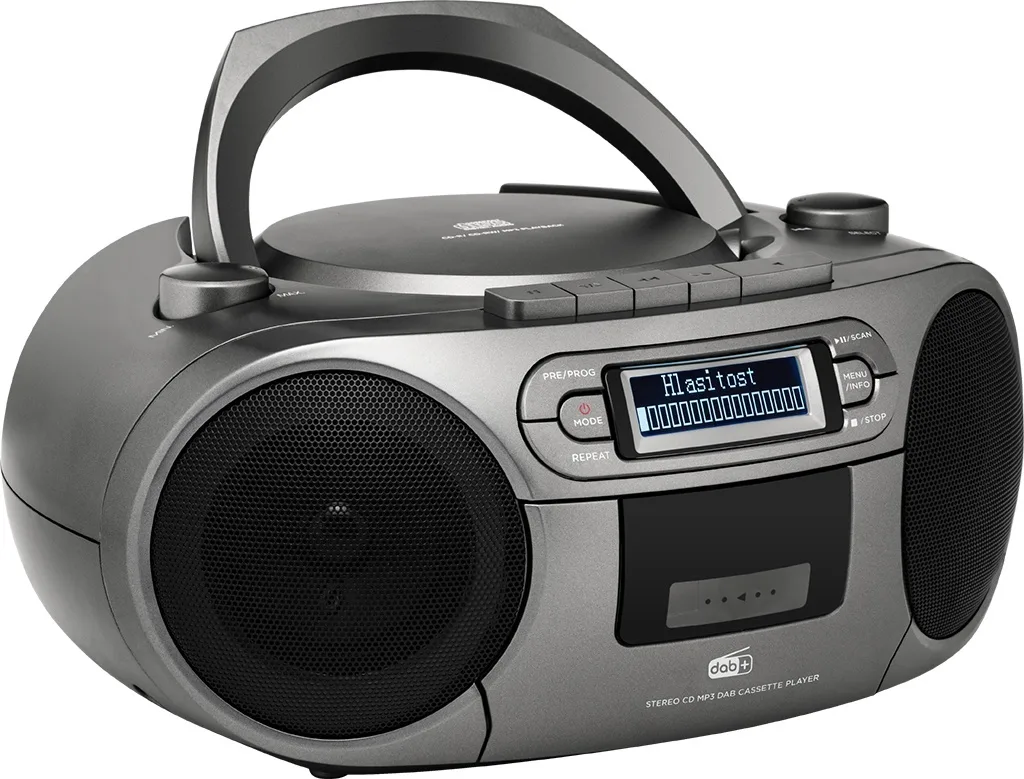 Sistem audio ECG CDR 990 DAB, 2 x 2 W RMS, Radio FM, USB, CD Player, Casetofon MP3, GRI - imagine 8