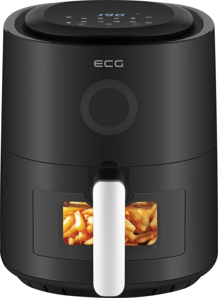 Friteuza cu aer fierbinte ECG AF 4020 Compact Fry, 3.8 litri, 1300 W, control digital, 8 programe, temperatura 80-200°C - imagine 4
