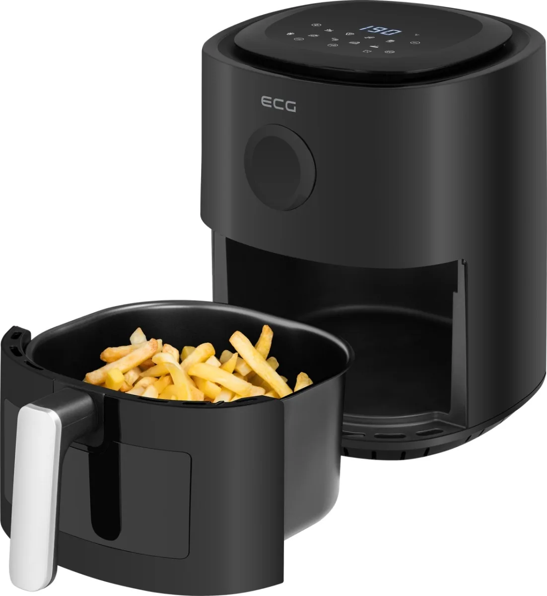 Friteuza cu aer fierbinte ECG AF 4020 Compact Fry, 3.8 litri, 1300 W, control digital, 8 programe, temperatura 80-200°C - imagine 9