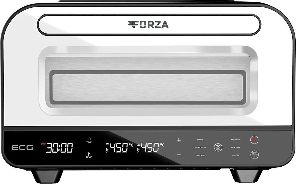 Cuptor electric pentru Pizza ECG Forza 4500, 1850 W, 450 °C, 45 litri, 5 programe, control digital, negru - imagine 3