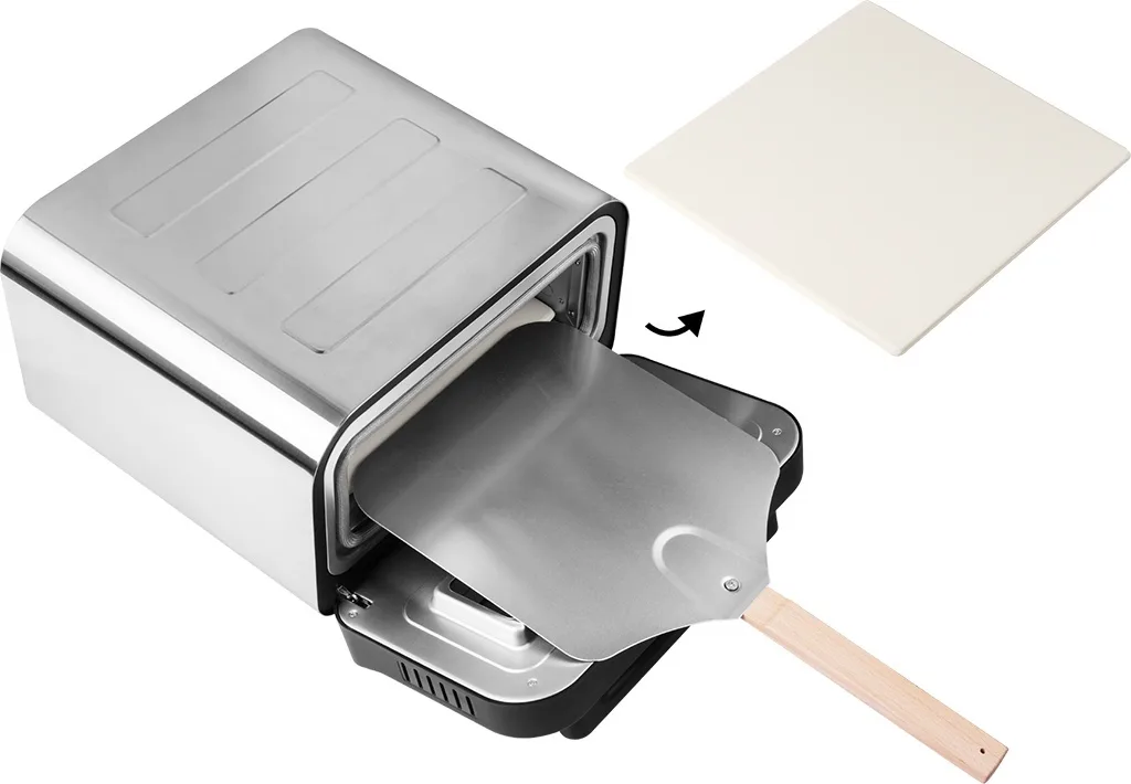 Cuptor electric pentru Pizza ECG Forza 4500, 1850 W, 450 °C, 45 litri, 5 programe, control digital, negru - imagine 9