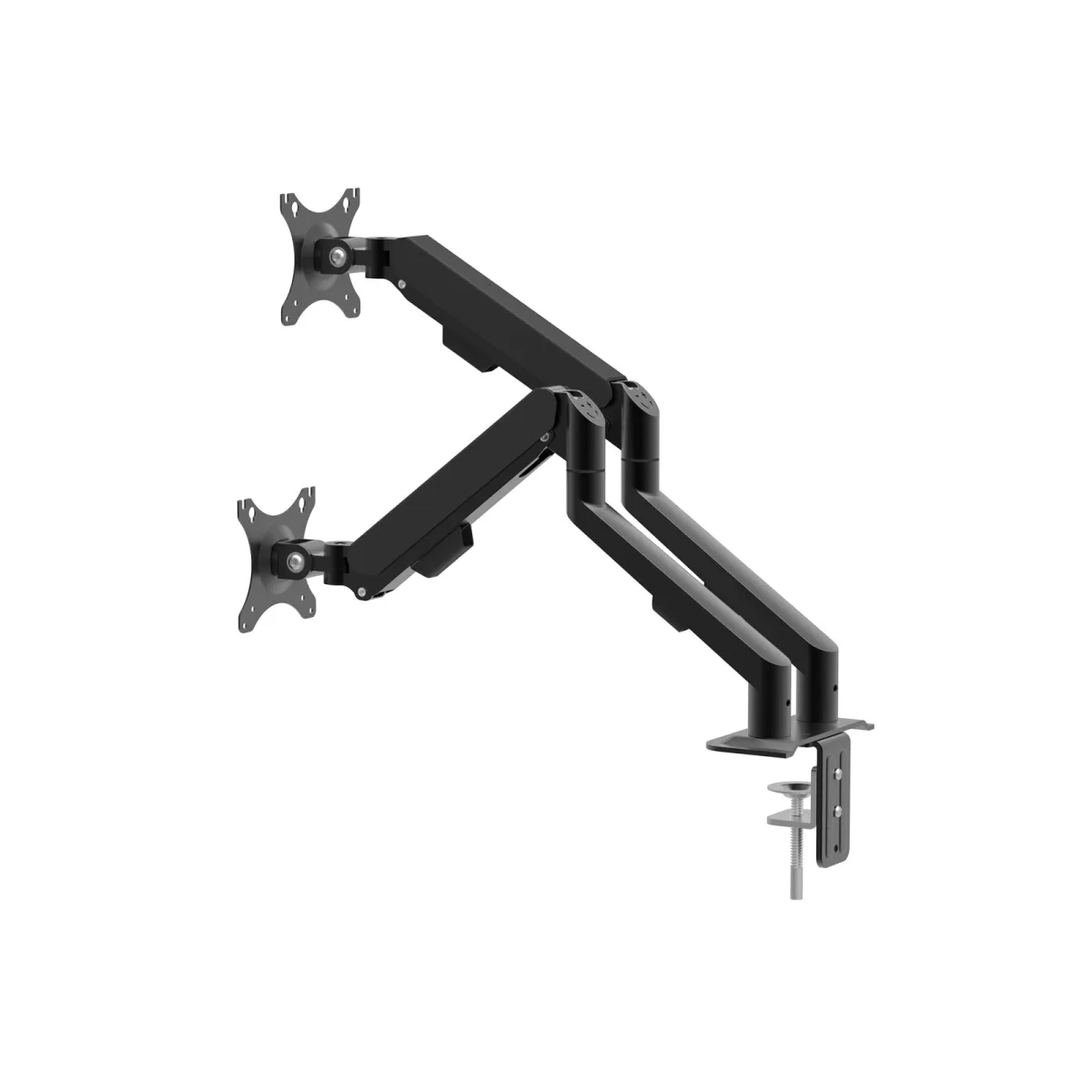 Suport dublu pentru monitor si TV 17-30", montare pe birou, brate telescopice, VESA - imagine 5