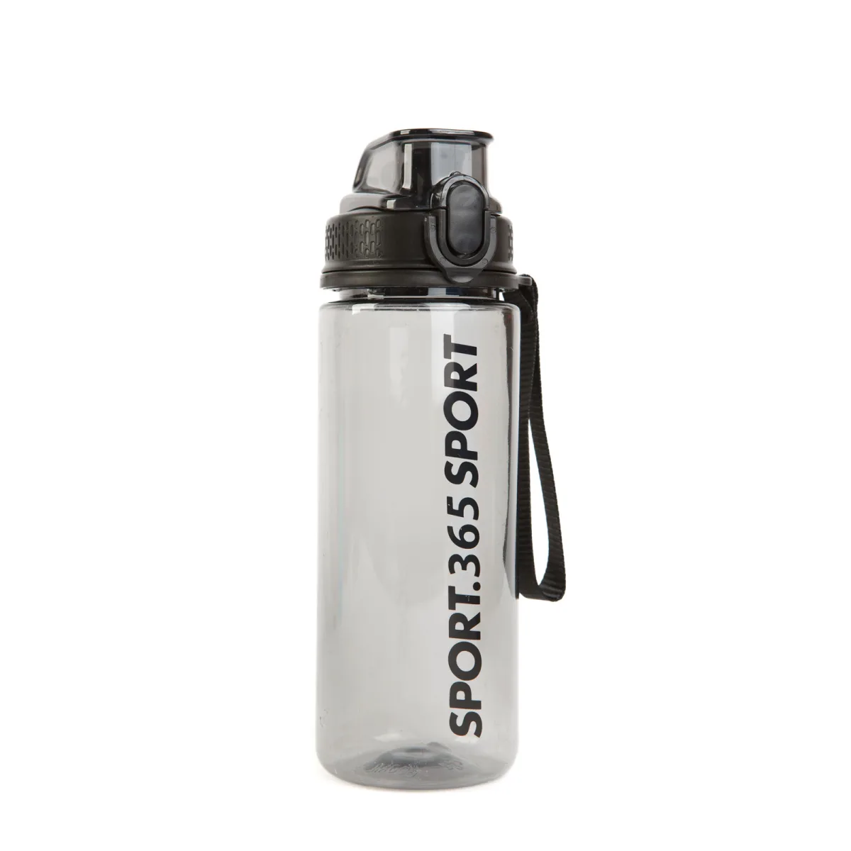 Bidon sport 600 ml, plastic transparent, capac etans, 3 culori - imagine 8