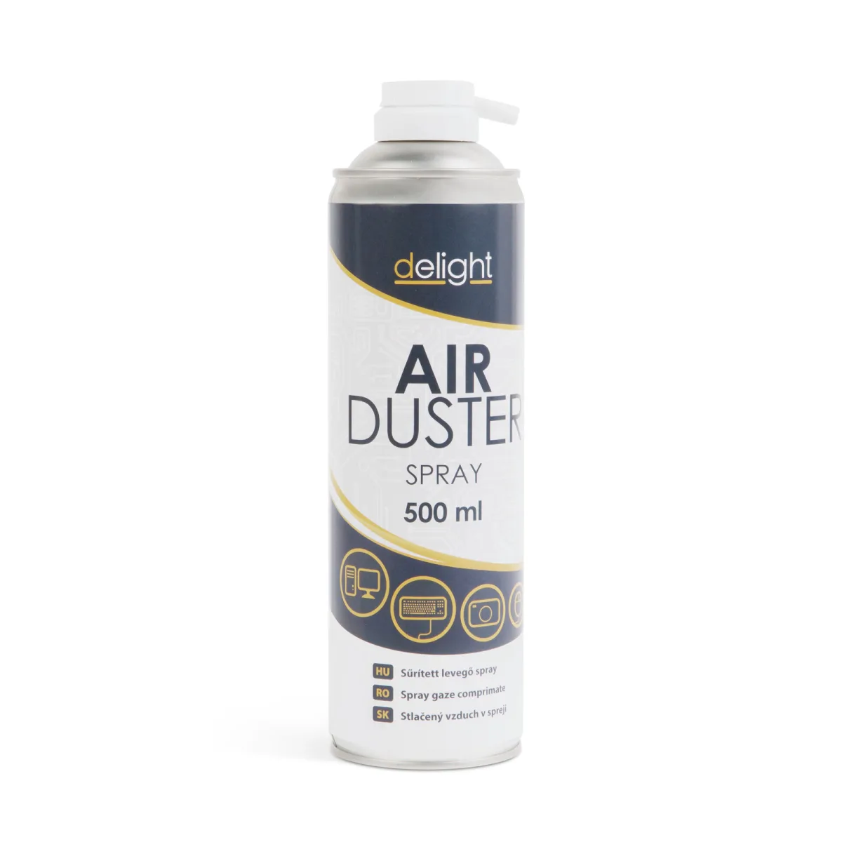 Spray aer comprimat 500 ml, curatare tastatura PC electronice, jet puternic, praf si murdarie