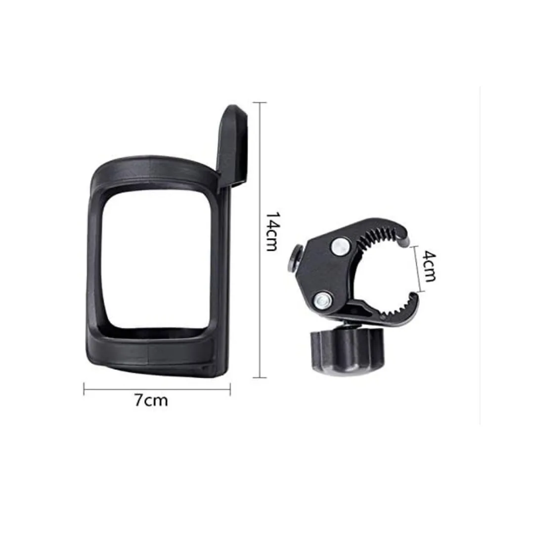 Suport sticla Macvi® cu prindere negru, din metal dimensiuni 12 cm x 12 cm x 25 cm, stabilitate maxima - imagine 5