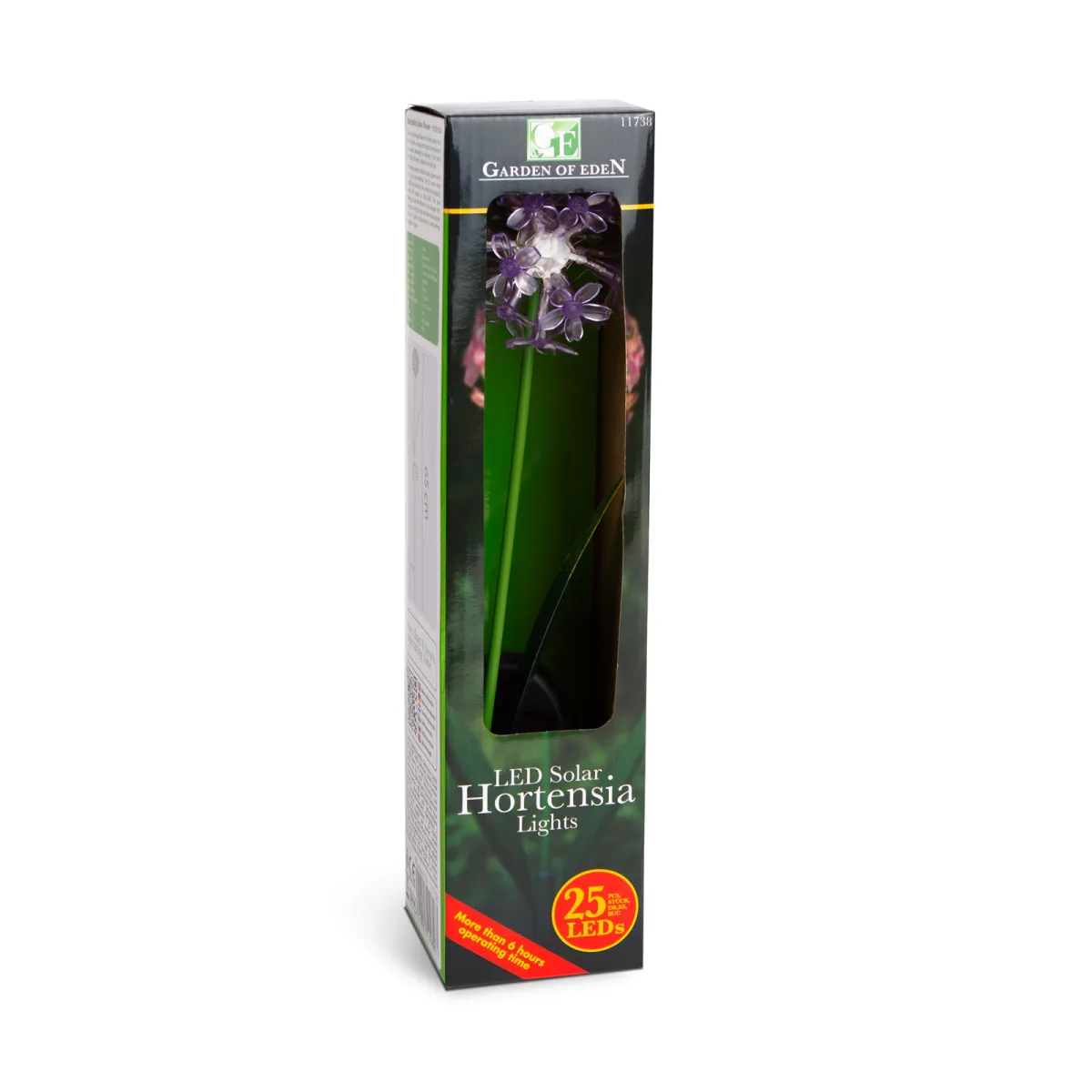 Lampa solara hortensie 25 LED alb cald, iluminat gradina, cu tarus, decor exterior IP44 - imagine 5