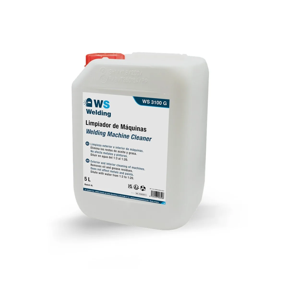 Solutie curatare aparate de sudura WS 3100 G, bidon 5 L