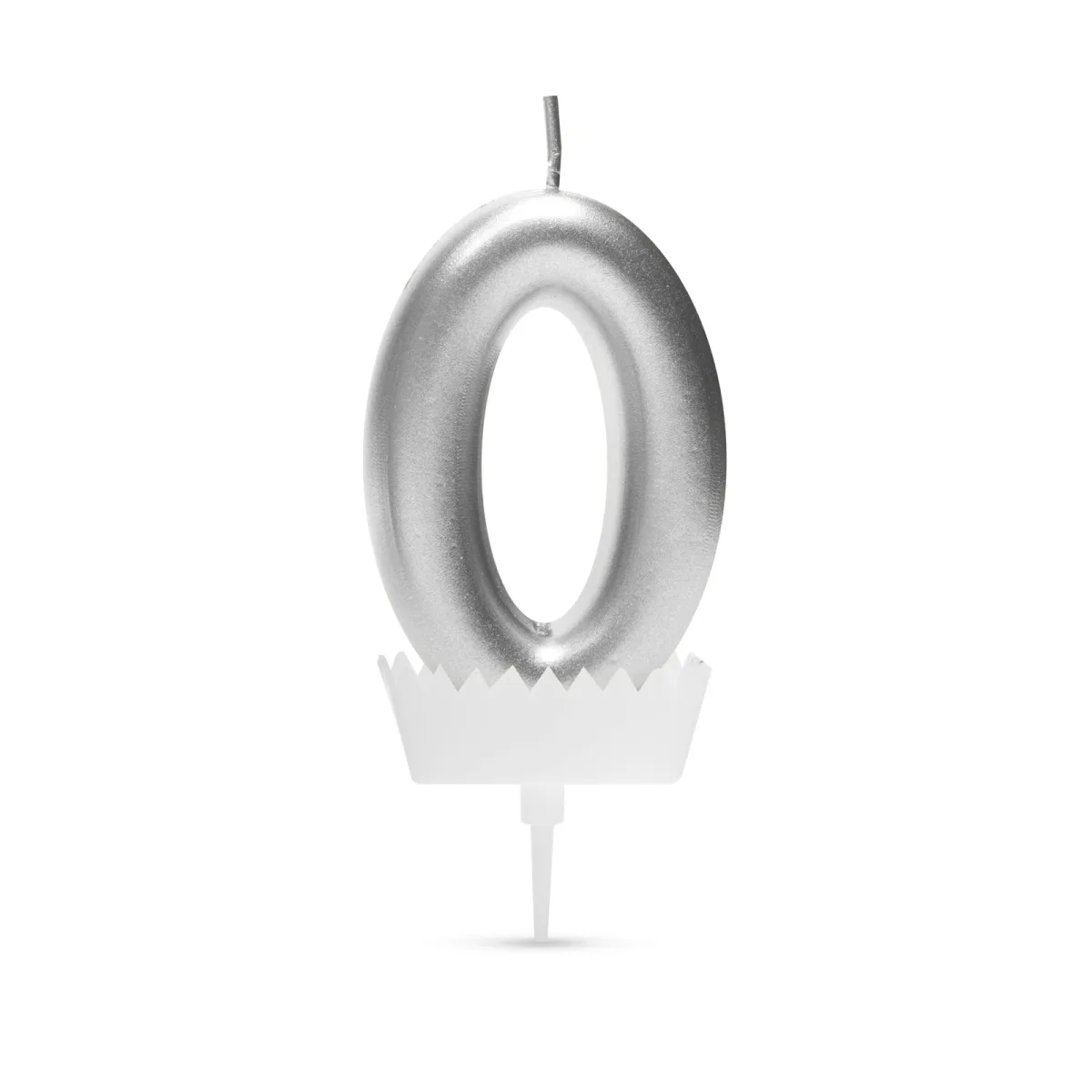 Lumanare tort, dimensiune 6x3 cm, numar 0