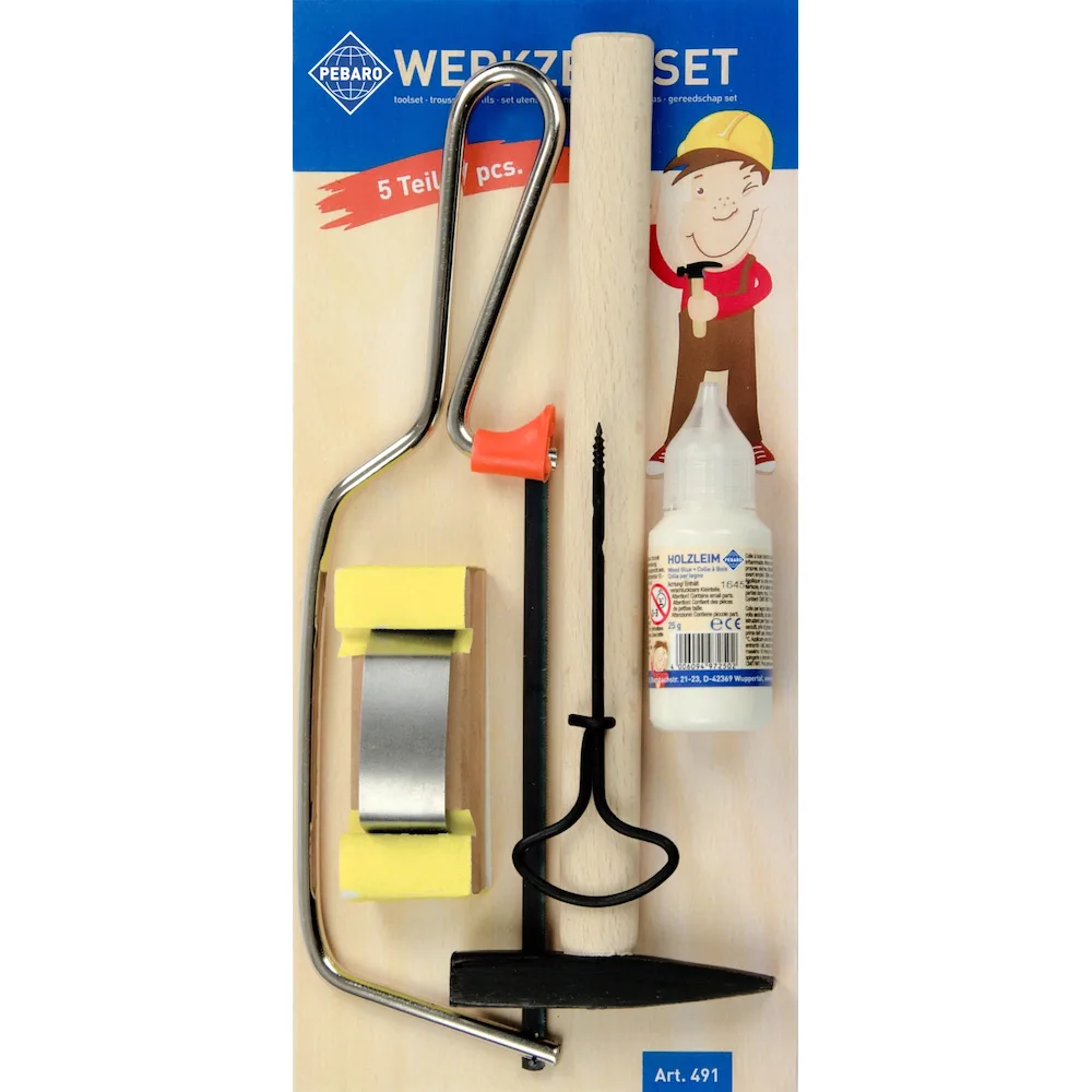 Pebaro 491, Set unelte de baza pentru prelucarea lemnului, 5 piese