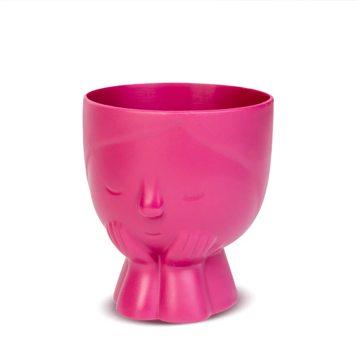 Ghiveci decorativ fata 10 cm, 5 culori pastel, pentru plante sau depozitare, decor interior - imagine 3