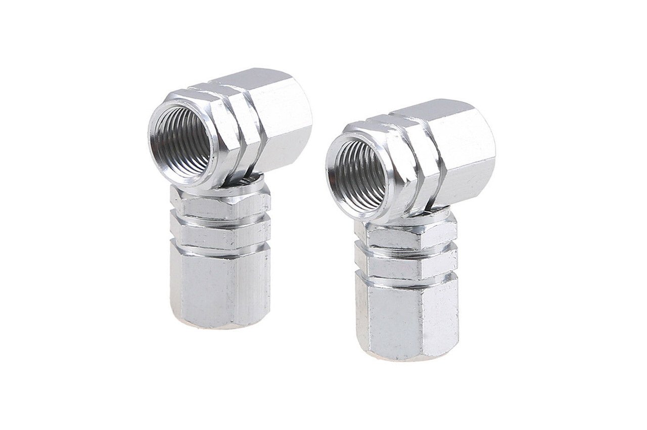 set capacele auto pentru ventil hexagon argintiu 4 buc 4 Set capacele auto pentru ventil hexagon argintiu 4 buc - imagine 4