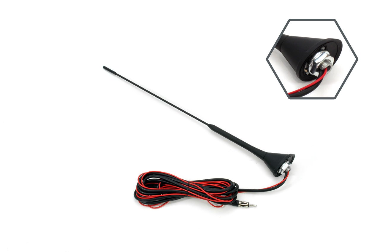 antena radio auto universala 40cm cu amplificator ant08 3 Antena radio auto universala 40cm cu amplificator ANT08 - imagine 3