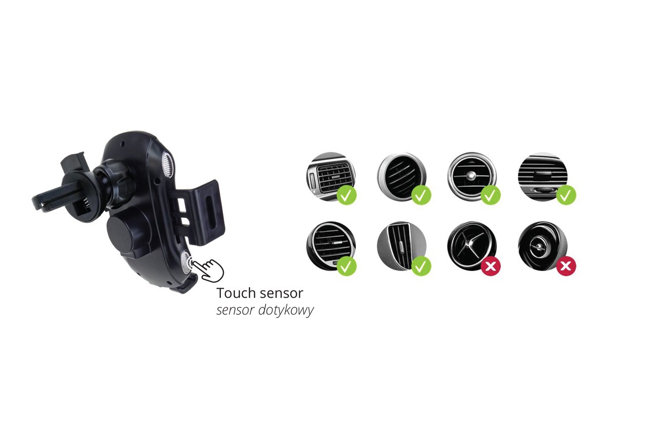 suport auto inteligent pentru telefon cu incarcare wireless phw-02 4 Suport auto inteligent pentru telefon cu incarcare wireless PHW-02 - imagine 4