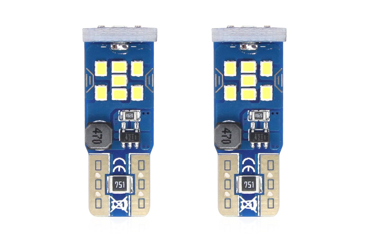 set becuri auto cu led canbus ultrabright compatibil t10 w5w 21 smd alb 12v/24v, destinat competitiilor auto sau off-road 3 Set becuri auto cu LED CANBUS UltraBright compatibil T10 W5W 21 SMD Alb 12V/24V, destinat competitiilor auto sau off-road - imagine 3
