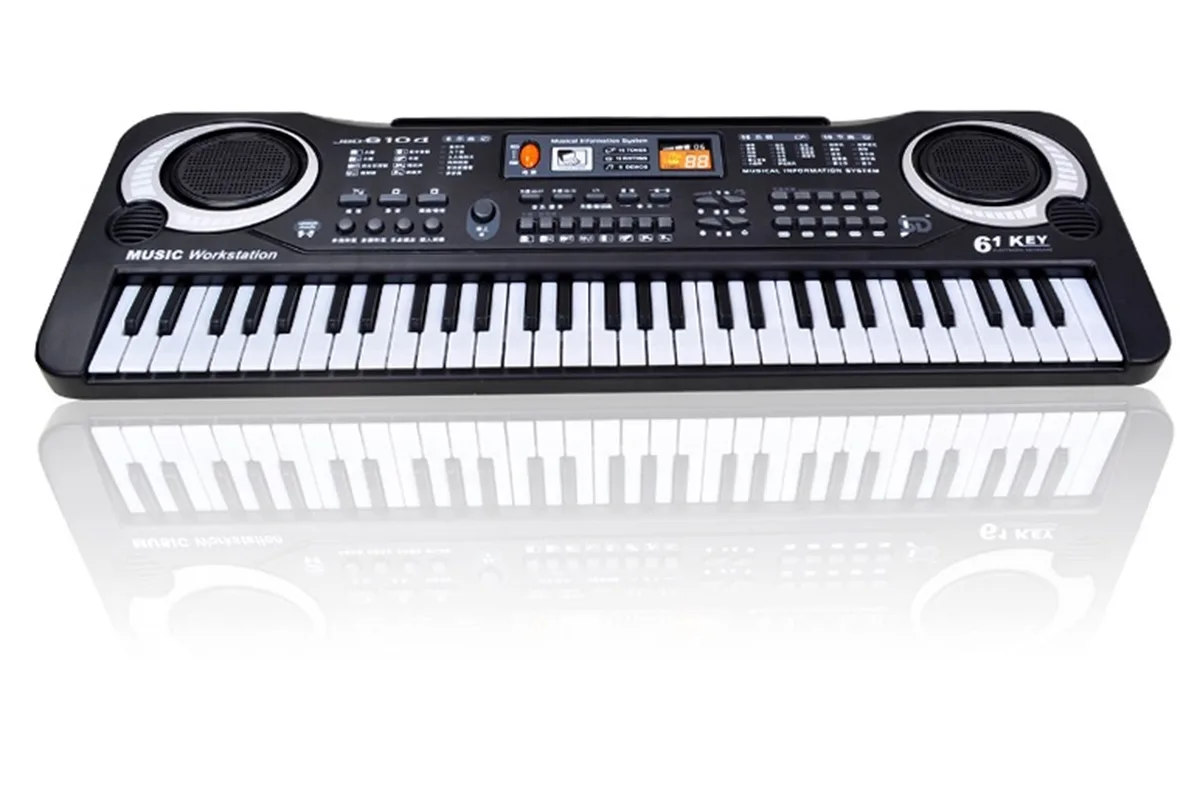 Orga electronica cu 61 de clape si microfon pentru copii (Keyboard, Pian electronic)