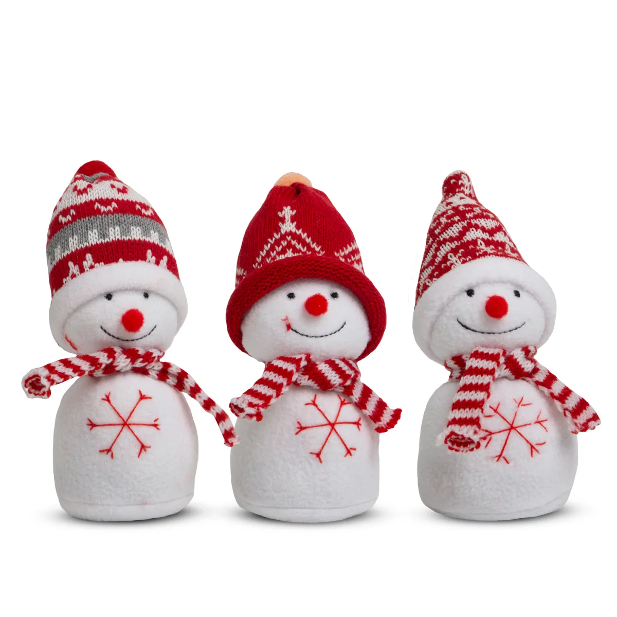 Decoratiune Craciun om de zapada 20 cm, figurina textila, 3 modele