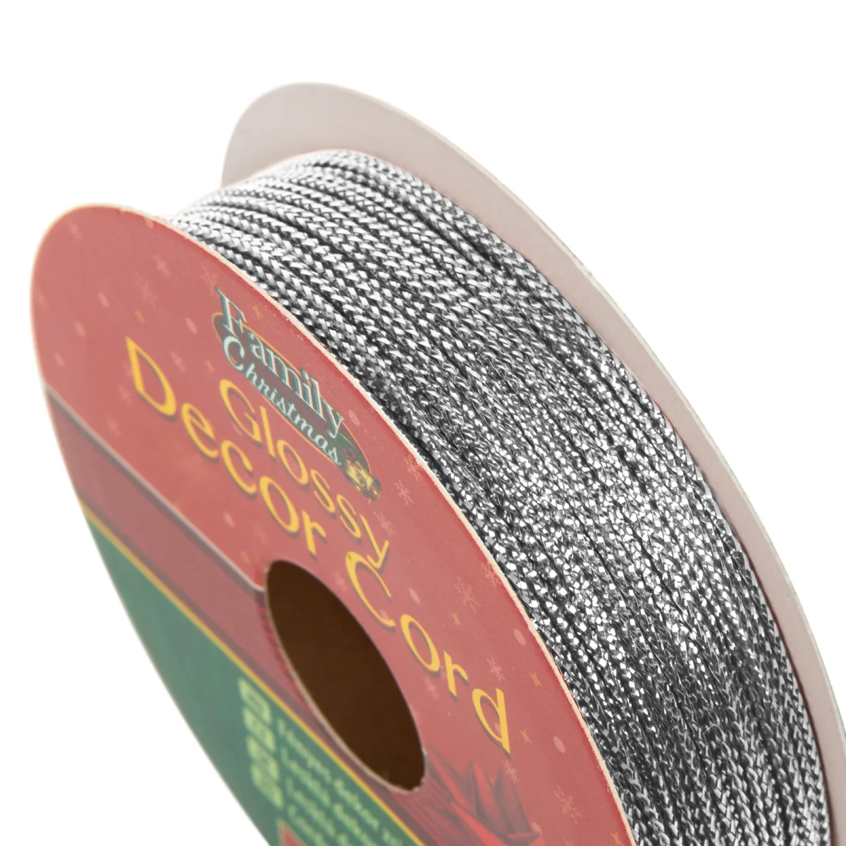 Cordon lucios de decor - 10 m - argint