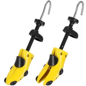 Set 2 sanuri pentru largit si alungit pantofi, din plastic, marime 38-42, galben