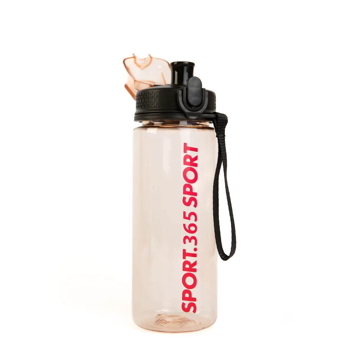 Bidon sport 600 ml, plastic transparent, capac etans, 3 culori - imagine 7