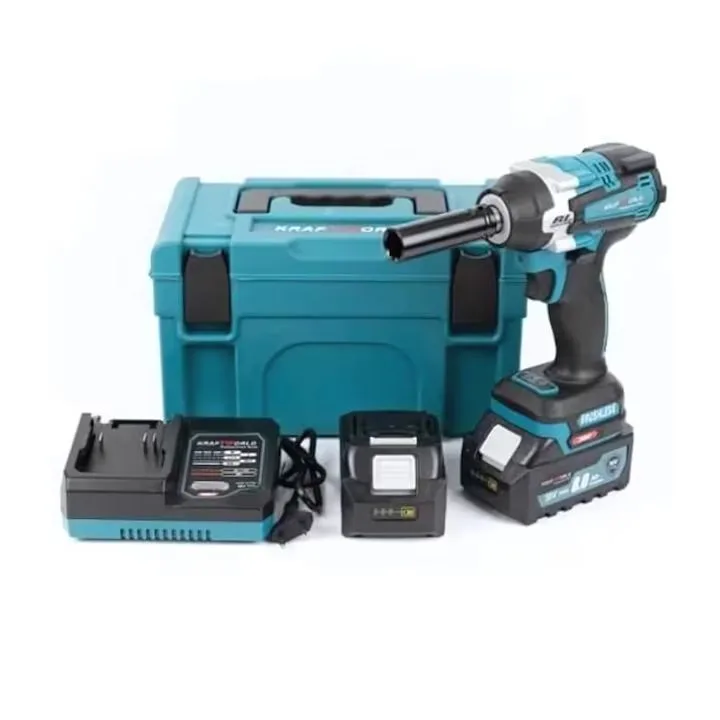 Bormasina de Impact Macvi® 1000Nm 48VF Brushless cu 2 Baterii 4.0Ah, Cutie Transport, Incarcator Rapid, LED, Reglaj Viteza, Motor Fara Perii