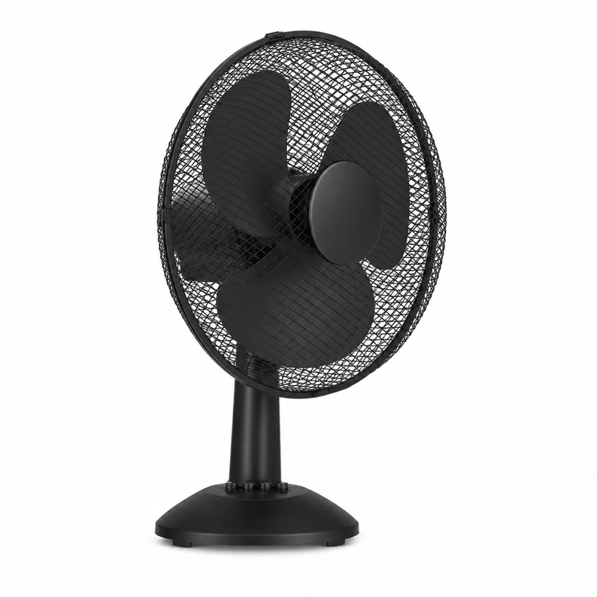 Ventilator de birou 23 cm, 22W, oscilant, înclinabil, negru