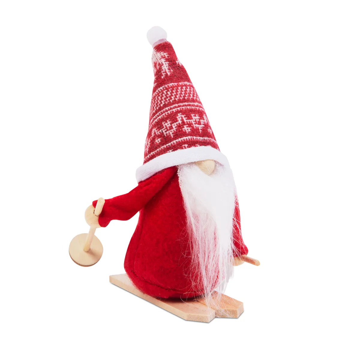Decoratiune Craciun elf scandinav 15 cm, figurina textila, 2 modele - imagine 2