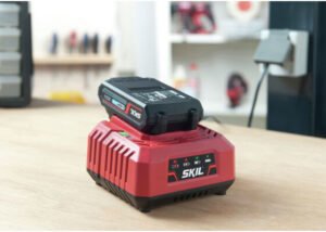 SKIL 3116 AA, Set incarcator si acumulator Li-Ion 20V Max, 2.0Ah, PWRCORE 20, indicator LED