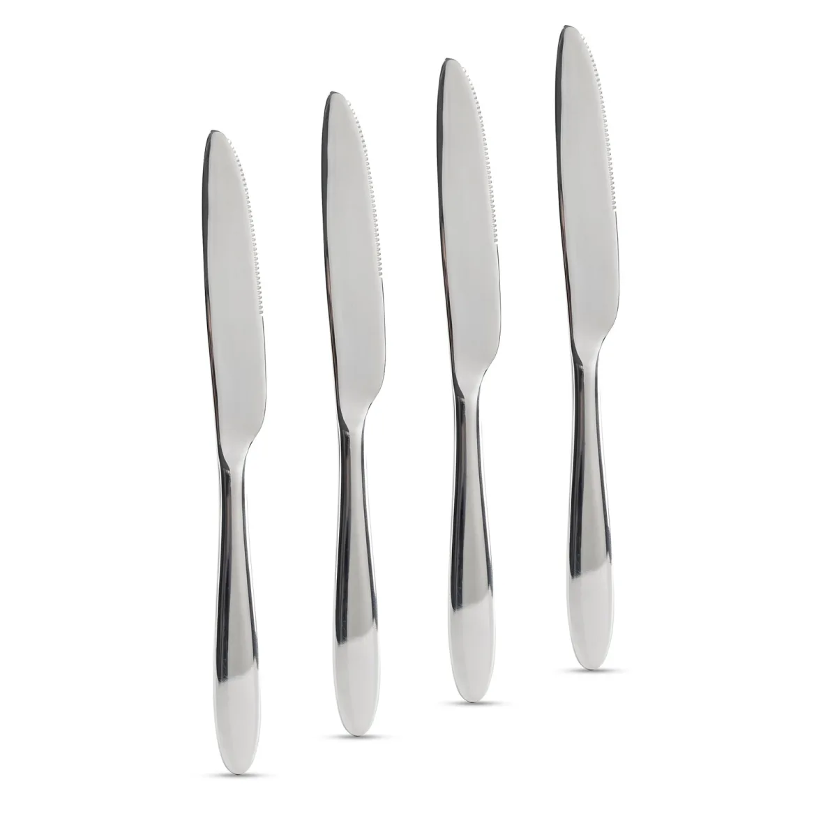 Set 4 cutite masa inox, 21.5 cm, design elegant, otel inoxidabil