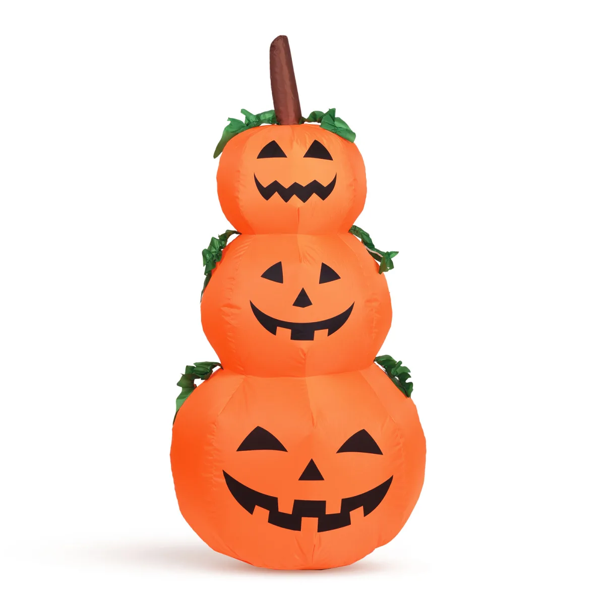 Figurina gonflabila Halloween dovleac 125 cm, cu LED, decor exterior IP44, iluminata