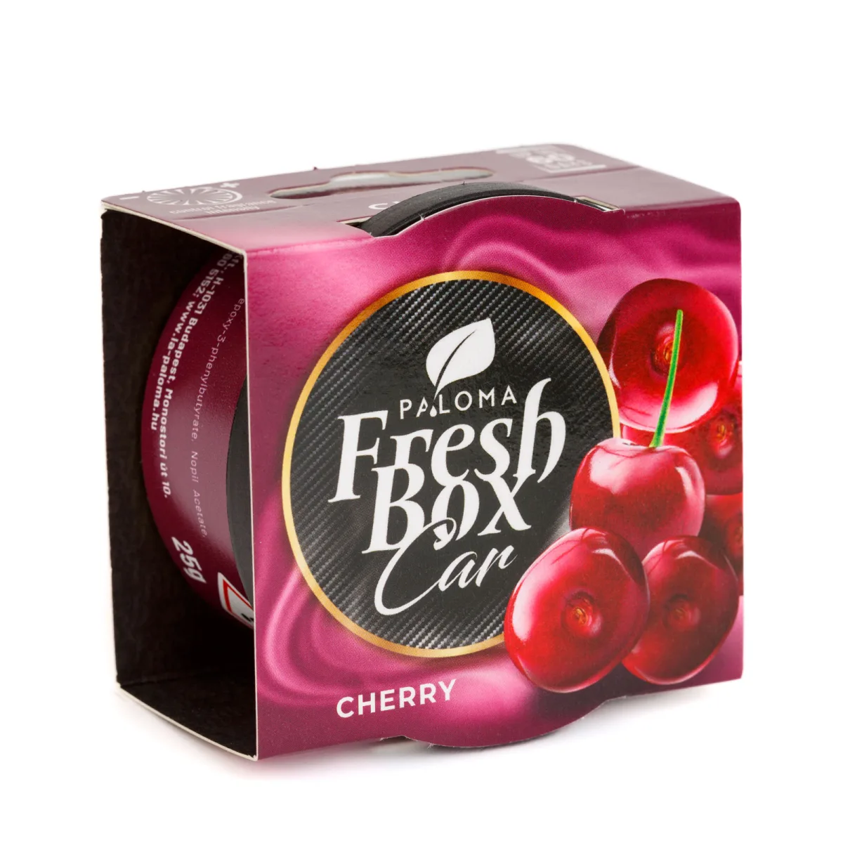 Odorizant Auto Paloma Fresh Box Cherry, 25 g, pentru Suport Pahar