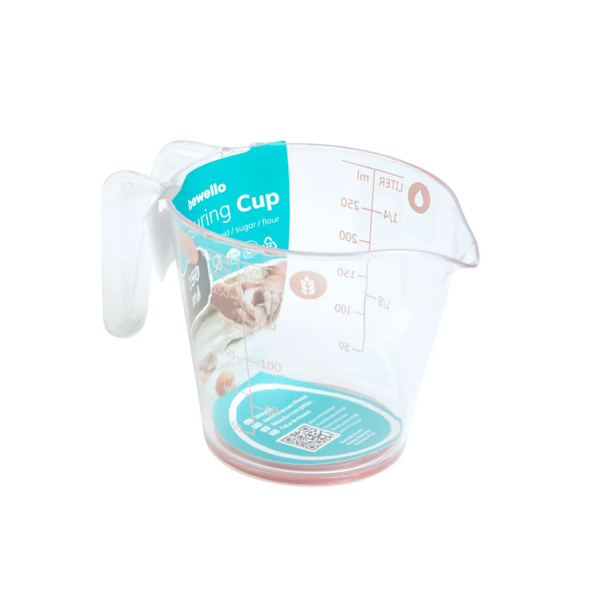 Cupa de masurare - 250 ml - plastic - 14 x 7,7 x 8,8 cm