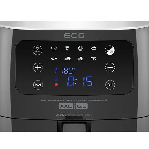 Friteuza cu aer fierbinte ECG AF 6000, 7 litri, 1800 W, 8 programe, control temperatura 30-200°C - imagine 5