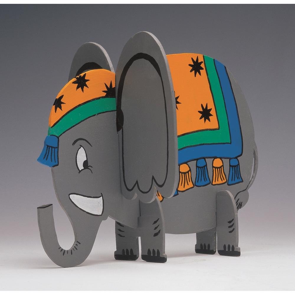 pebaro 347s, sablon din lemn, elefant, pentru traforaj, dimensiunea a4 2 Pebaro 347S, Sablon din lemn, elefant, pentru traforaj, dimensiunea A4 - imagine 2