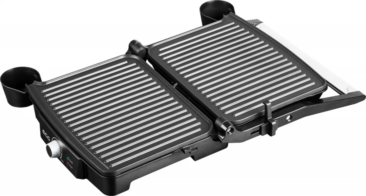 Grill electric ECG KG 100, 2000 W, 3 tipuri de gatire, deschidere 180º - imagine 4