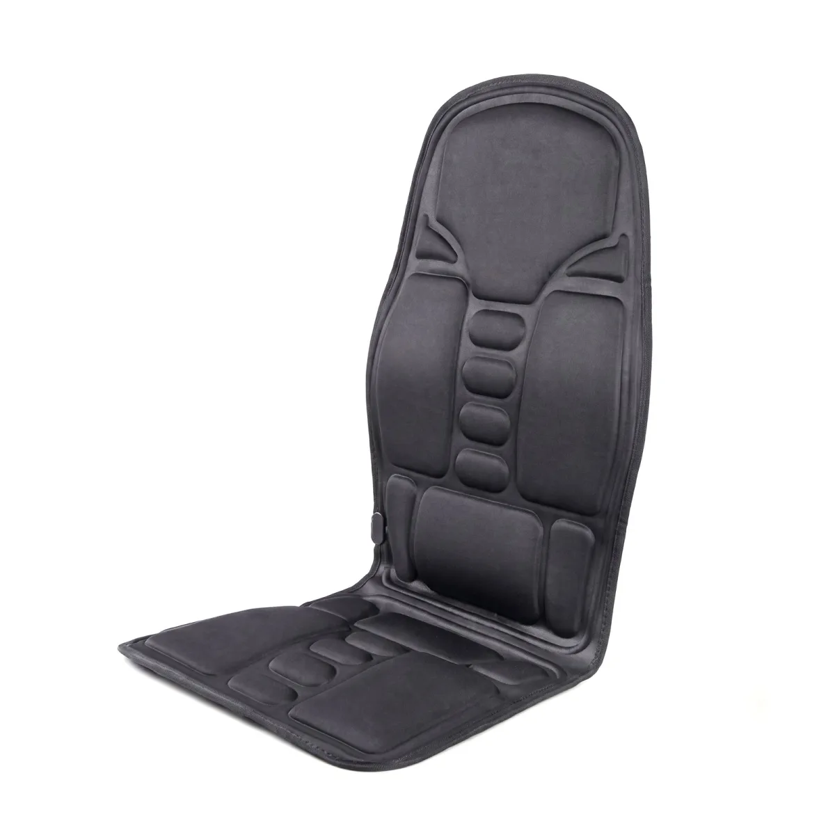 Husa masaj pentru scaun cu incalzire, 5 puncte, 3 zone, telecomanda, adaptor auto 12V