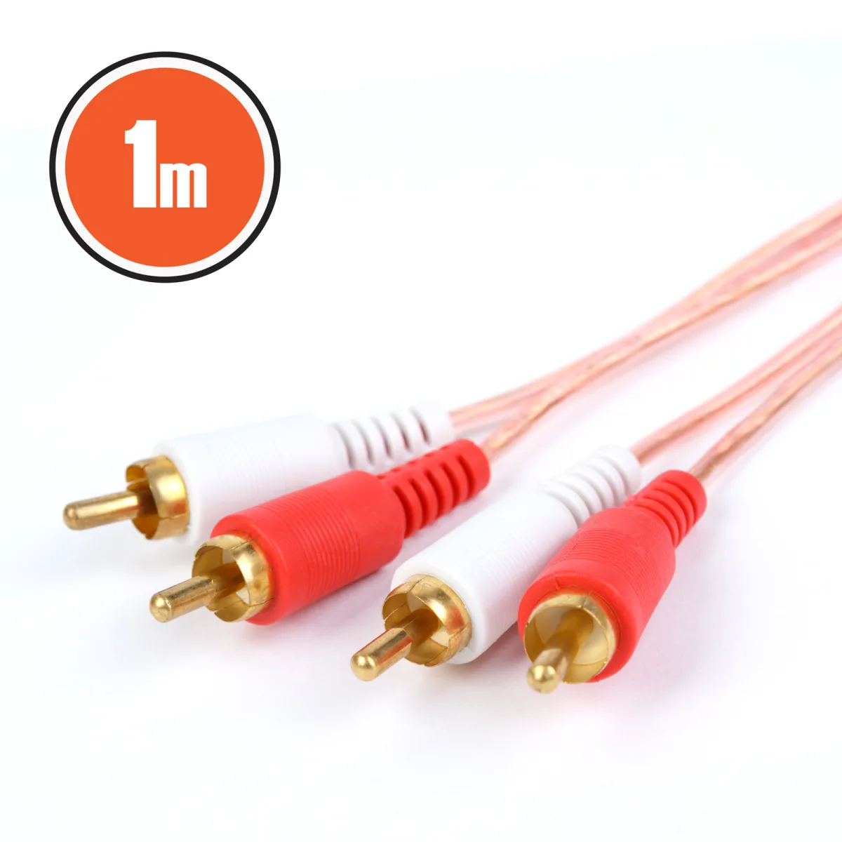 Cablu RCA 2xRCA la 2xRCA, 1m, audio video stereo