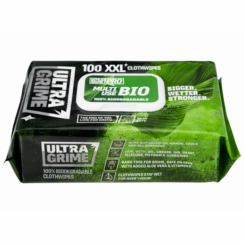 Servetele umede Bio Multiuse, UltraGrime 5940, 38 cm x 25 cm, 100 de bucati reciclabile
