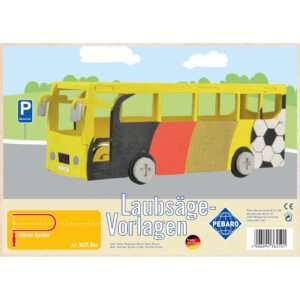 Pebaro 362S, Sablon din lemn, autobuz, pentru traforaj, dimensiunea A4