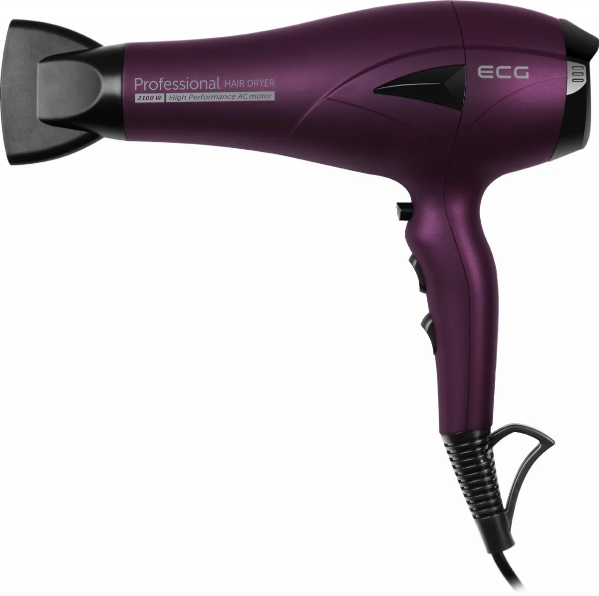 Uscator de par ECG VV 3121 Professional cu ionizare, 2100 W, 2 viteze, 3 setari de temperatura - imagine 8