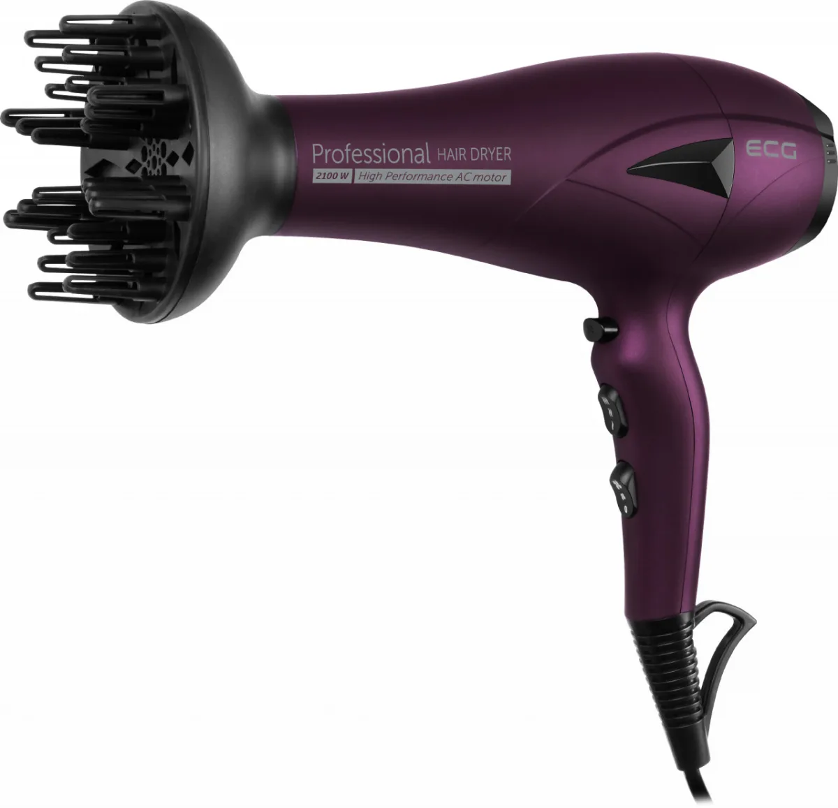 Uscator de par ECG VV 3121 Professional cu ionizare, 2100 W, 2 viteze, 3 setari de temperatura - imagine 11