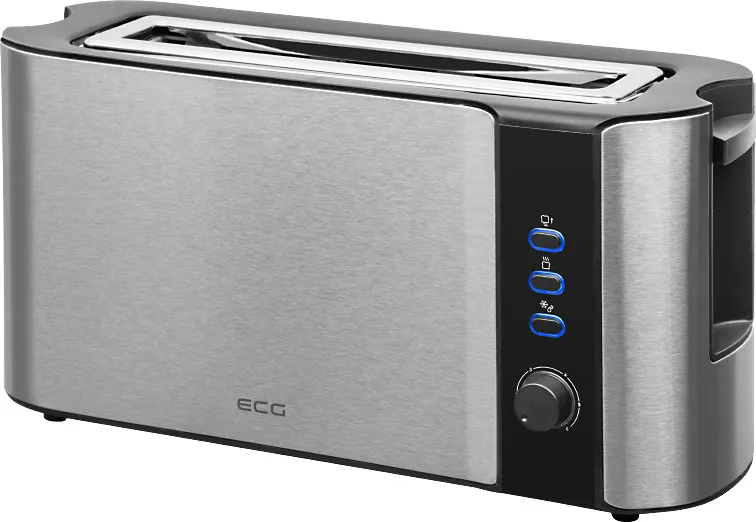 Prajitor de paine ECG ST 10630 inox , 1000 W, 2 felii, 6 niveluri rumenire - imagine 5