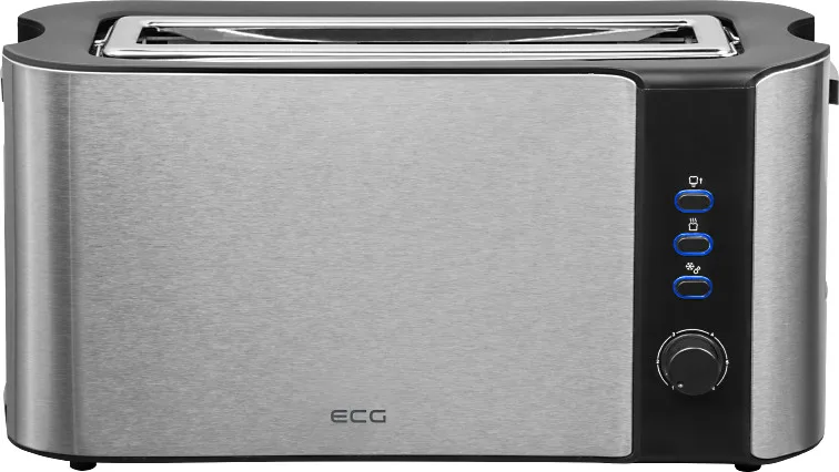 Prajitor de paine ECG ST 10630 inox , 1000 W, 2 felii, 6 niveluri rumenire - imagine 6