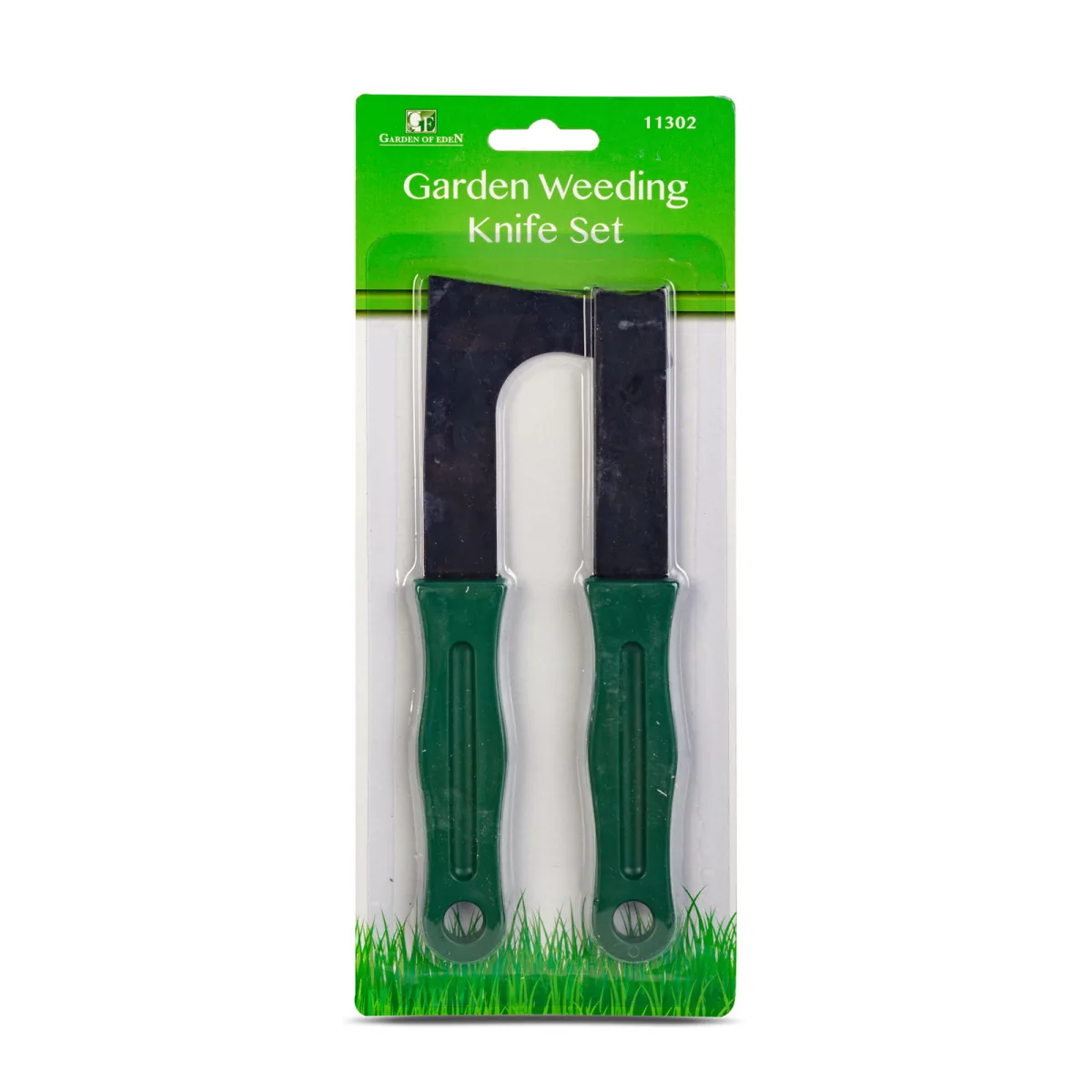 Set 2 cutite pentru plivit buruieni gradina, 20 cm, otel inoxidabil, maner antiderapant - imagine 3