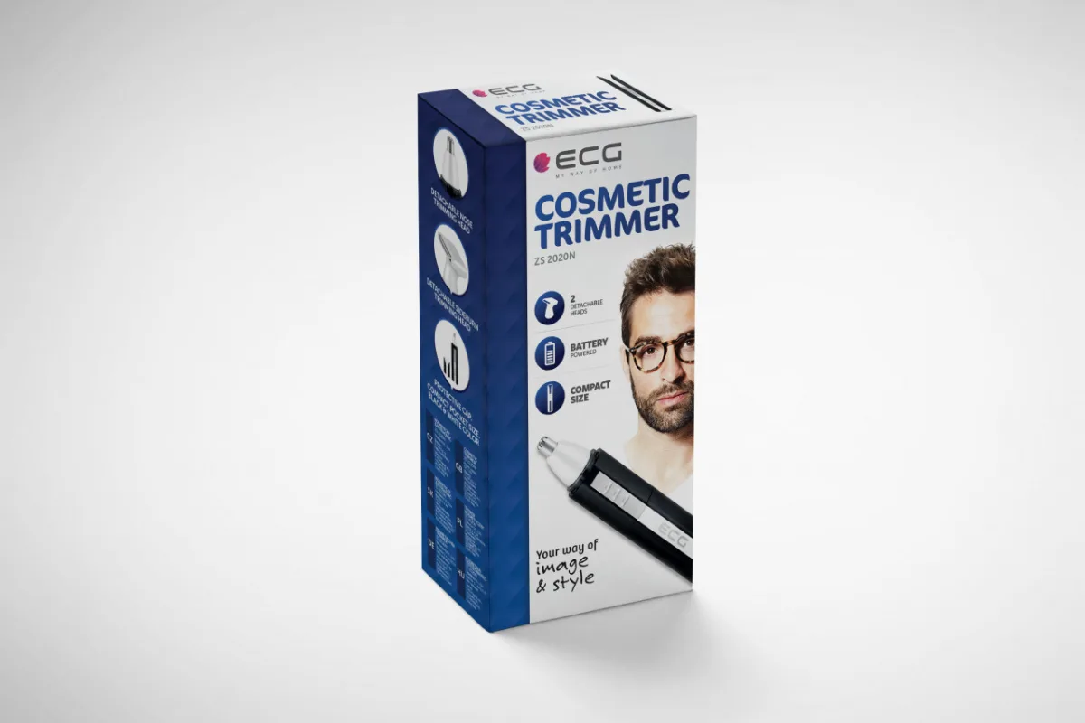 Trimmer pentru nas si urechi ECG ZS 2020N, 2 capete, lame din otel inoxidabil - imagine 7