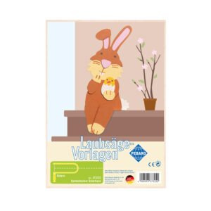 Pebaro 373/2S, Sablon din lemn, iepuras, pentru traforaj, dimensiunea A4