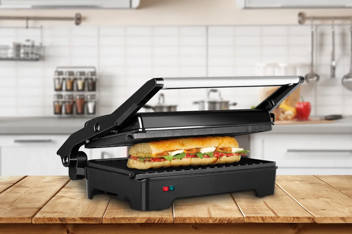 Sandwich-maker&grill, ECG S 2070 Panini, 1200 W, placi nonaderente - imagine 5
